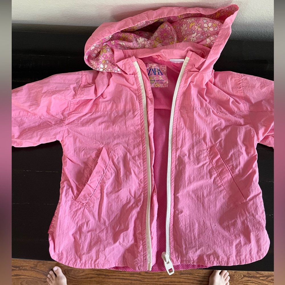Pink Zara windbreaker